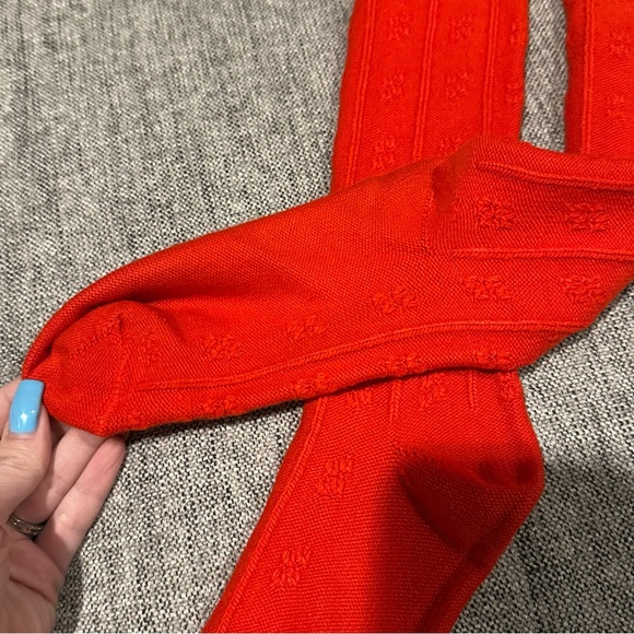 Dior Bold Red Women's Casual Socks - Picture 3 of 7